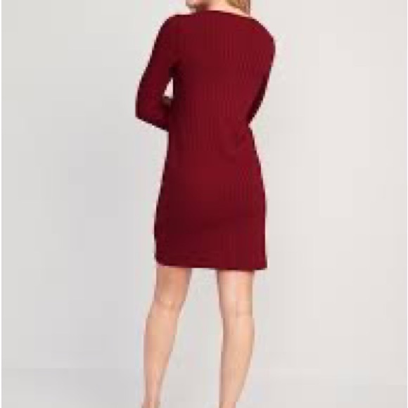 Old Navy Button Down Sweater Dress Red XL - Picture 6 of 7